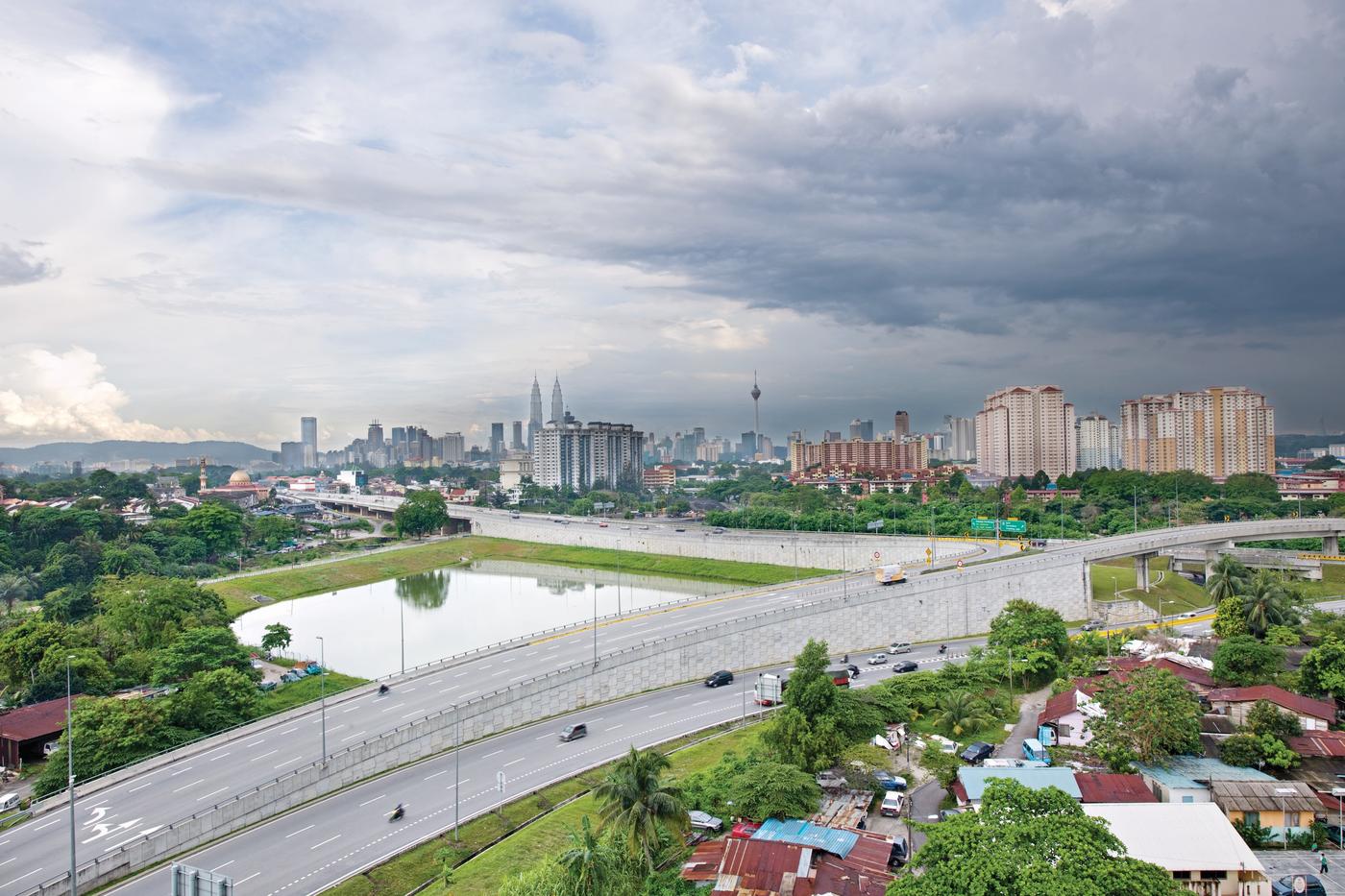 Ex-tin mining tailings in Kuala Lumpur