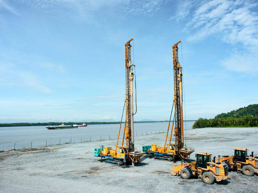 Keller ASEAN vibro work in Brooke Dockyard Malaysia